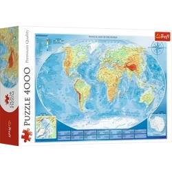 Trefl Puzzle Edukacyjne 4000 el. Wielka Mapa Fizyczna Świata