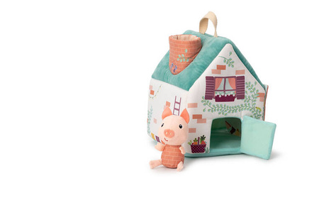 LILLIPUTIENS Zestaw 3 domków dla świnek i wilka 18 m+