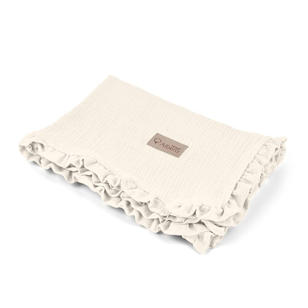 Albero Mio Kocyk z Falbanką Wanilia