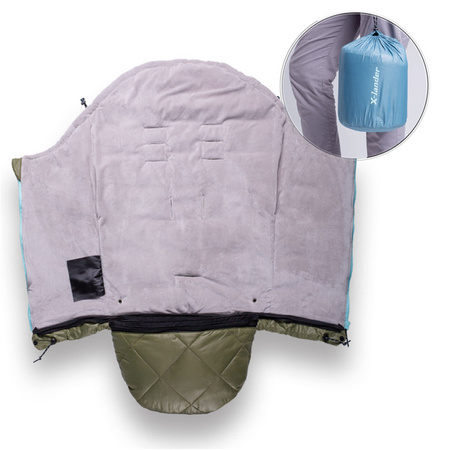 X-Lander X-Warm Ciepły Zimowy Śpiworek Do Wózka 230 G/M Black Night