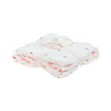 Lassig Muślinowa pieluszka otulacz z bawełny organicznej Zestaw 3 szt. 60x60cm Happy Fruits peach