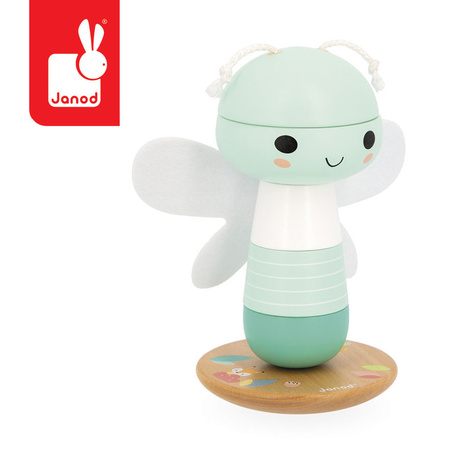 Janod Układanka piramida drewniana Ważka Pure 12 m+