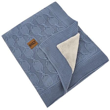 Eko Kocyk z Podszyciem Futerkowym Jeans 100x80