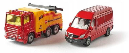 Siku Pojazd Laweta + Van S1667 