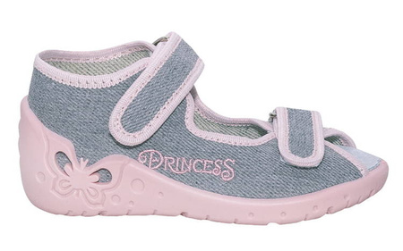 Zetpol Kapcie Dziewczęce Oliwia Szare Rozmiar 22