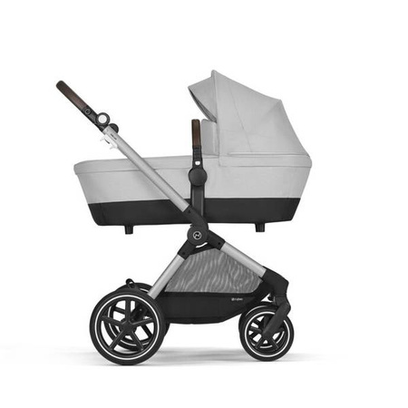 Cybex Eos Lux Wózek Głęboko-Spacerowy Rama Srebrna Lava Grey 