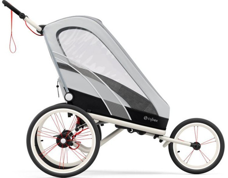 [OUTLET] Cybex Zeno Wielofunkcyjna Przyczepka Do Biegania Do Roweru Cybex Sports Silver Pink