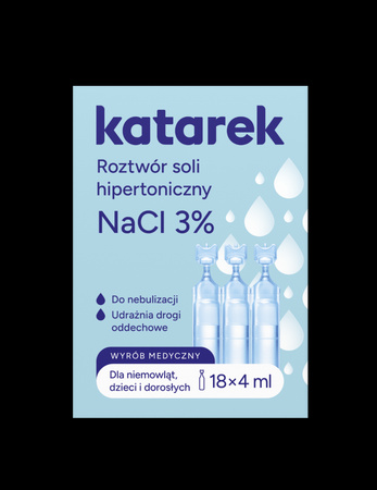 Katarek Ampułki Sól Hipertoniczna NACL 3%