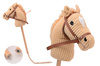 Holly Hobby Horse koń LUX na kiju dźwięk 80cm Beige