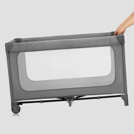 Lionelo Jasmin łóżeczko turystyczne Easy Fold Grey Stone