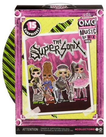 L.O.L. Surprise OMG Remix Rock Lalka + Akcesoria Bhad Gurl z Perkusją