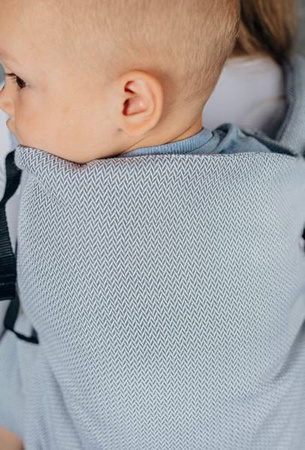 LennyLamb Nosidełko Splot Jodełkowy 100% Bawełna Rozmiar Preschool Mała Jodełka Szara