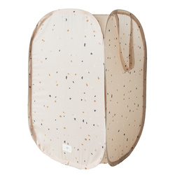 3 Sprouts Kosz Na Pranie i Zabawki Pop-Up Terrazzo Beige