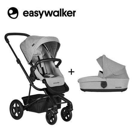 [OUTLET] Easywalker Harvey 2 Wózek głęboko-spacerowy (zawiera stelaż, siedzisko z budką i pałąkiem)  Stone Grey