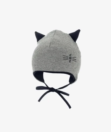 Iltom Czapka Szara z Uszami 36cm