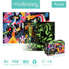 Mudpuppy Puzzle świecące w ciemności Smoki 100 elementów 5+