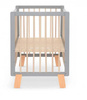 [OUTLET]  Kinderkraft Lunky XL Łóżeczko Drewniane Barierka Grey