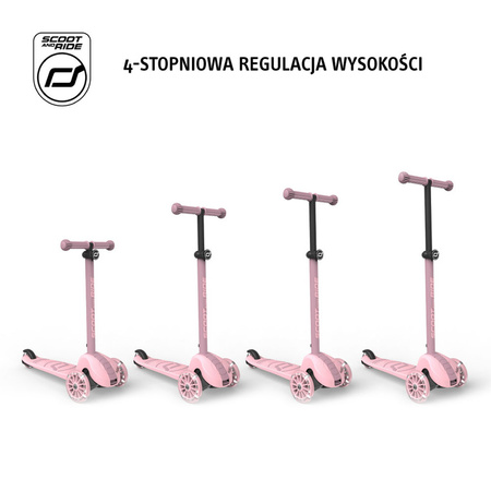 Scootandride Highwaykick 3S Hulajnoga z Systemem Sterowania 2w1 3+ Rose