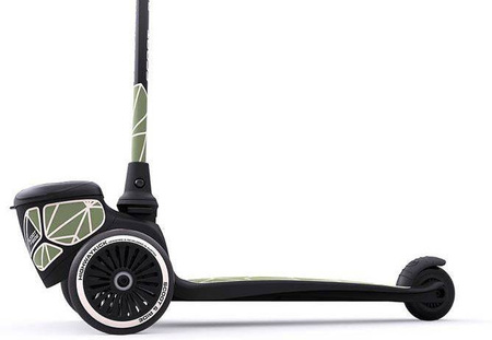 Scootandride Highwaykick 2 Lifestyle Hulajnoga Trójkołowa Balansowa z Zamykanym Schowkiem 2+ Green Lines