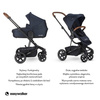 Easywalker Harvey 2  Premium Wózek Spacerowy  Sapphire Blue  (zawiera stelaż, siedzisko z budką, pałąk, folię przeciwdesz. i adapter wysokości) Sapphire Blue