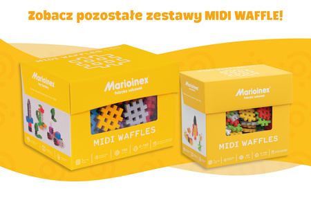 Midi Waffle Klocki konstrukcyjne midi 150 elementów