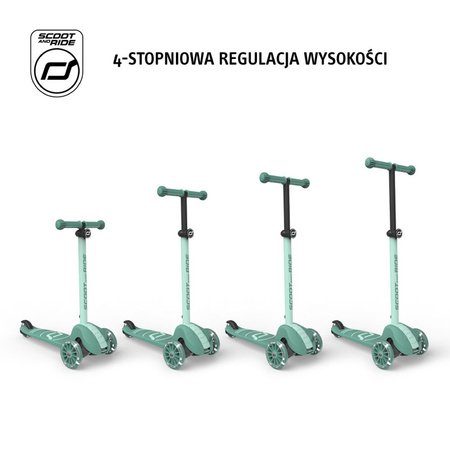 Scootandride Highwaykick 3S Hulajnoga z Systemem Sterowania 2w1 3+ Forest