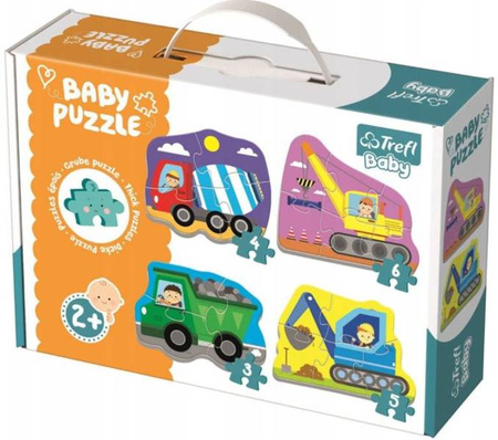 Trefl Puzzle Baby Classic - Pojazdy Na Budowie 