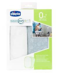 Chicco Baby Hug 4w1 Prześcieradło do Łóżeczka 2szt Grey Fox