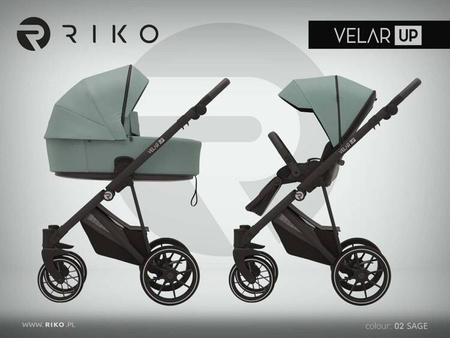 Riko Velar Up Wózek Głęboko-Spacerowy 02 Sage