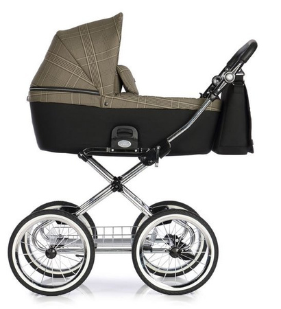 Roan Coss Classic Wózek Głęboko-Spacerowy 2w1 Rock Check