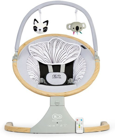 [OUTLET] Kinderkraft Lumi Wooden Leżaczek Bujaczek Elektryczny Bluetooth 