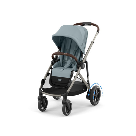 Cybex E-Gazelle S Wspomagany Wózek Głęboko-Spacerowy Rok Po Roku Stormy Blue
