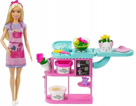 Barbie Kwiaciarnia + Lalka Zestaw GTN58