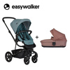 Easywalker Harvey 2 Wózek głęboko-spacerowy (zawiera stelaż, siedzisko z budką i pałąkiem)  Ocean Blue