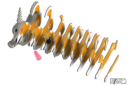 Eugy Eko 3D Układanka Pies Corgi