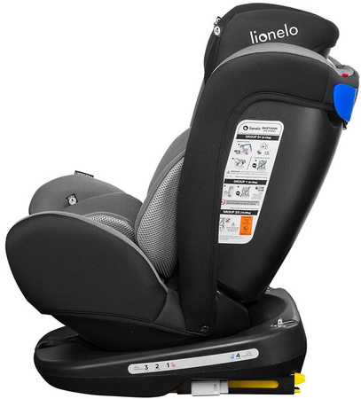 [OUTLET] Lionelo Bastiaan 360° Fotelik Samochodowy  0-36kg Grey/Black