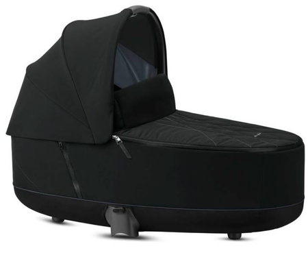 Cybex e-Priam 3.0 Rama ze Stelażem Siedziska + Gondola Wózek Głęboki Eco Onyx Black