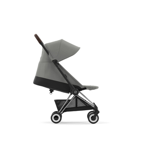 Cybex Coya Wózek Spacerowy Rama Chrome Mirage Grey + Cybex Coya Moskitiera Black