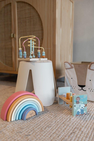 Joueco Drewniana pastelowa tęcza JOUECO 8 elem.