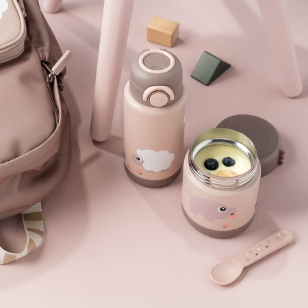 Done by Deer Termos Obiadowy Dla Dziecka Tiny Farm Powder 300ml