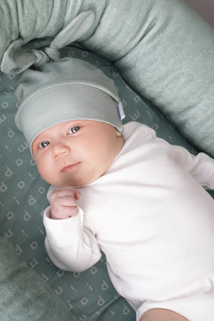 Piapimo CuteSuit Czapeczka Bawełniana 1-3 mies. Zielona