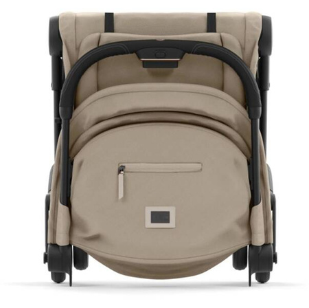 Cybex Coya Wózek Spacerowy Rama Matt Black Cozy Beige + Folia Przeciwdeszczowa