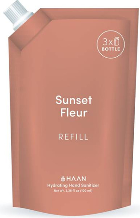 Haan Płyn Uzupełniający Sanitizer Spray do Dezynfekcji Rąk 100 ml  Sunset Fleur