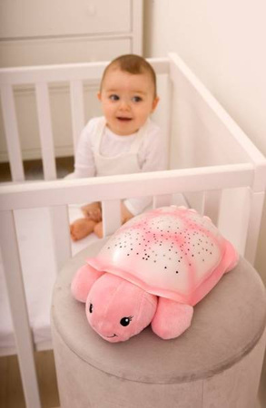 Cloud B Twilight Buddies Lampka Nocna z Projekcją Światła Różowy Żółw