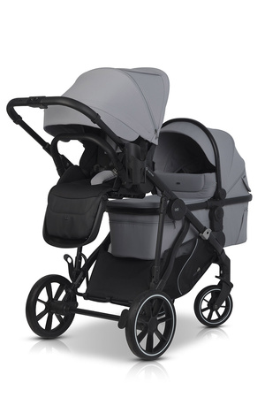 EasyGo Duoflex Gondola do Wózka Dziecięcego Cloudy Gray