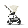 Cybex Balios S Lux 2.0 Wózek Głęboko-Spacerowy Seashell Beige + Cloud G I-Size Fotelik Samochodowy 0-13kg + Osłony Przeciwdeszczowe + Adaptery