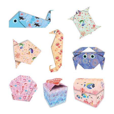 Janod Zestaw kreatywny do tworzenia origami Magiczny ocean 7+
