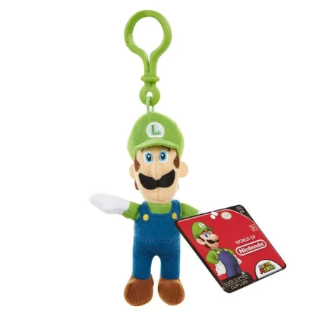 Jakks Pacific Super Mario. Pluszowy Breloczek - Luigi