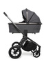 Muuvo Quick SE 2 Wózek Głęboko-Spacerowy Diamond Graphite + Cybex Aton B2 i-Size Fotelik Samochodowy 0-13kg + Baza One Volcano Black