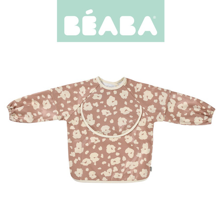 Beaba Śliniak 2w1 z odpinanym długim rękawem Savannah bloom